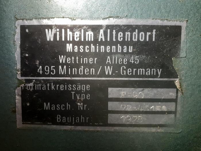 Usado Esquadrejadora ALTENDORF F90