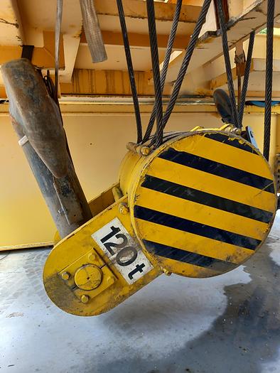 Used Ponte rolante DEMAG de 120 + 16 ton