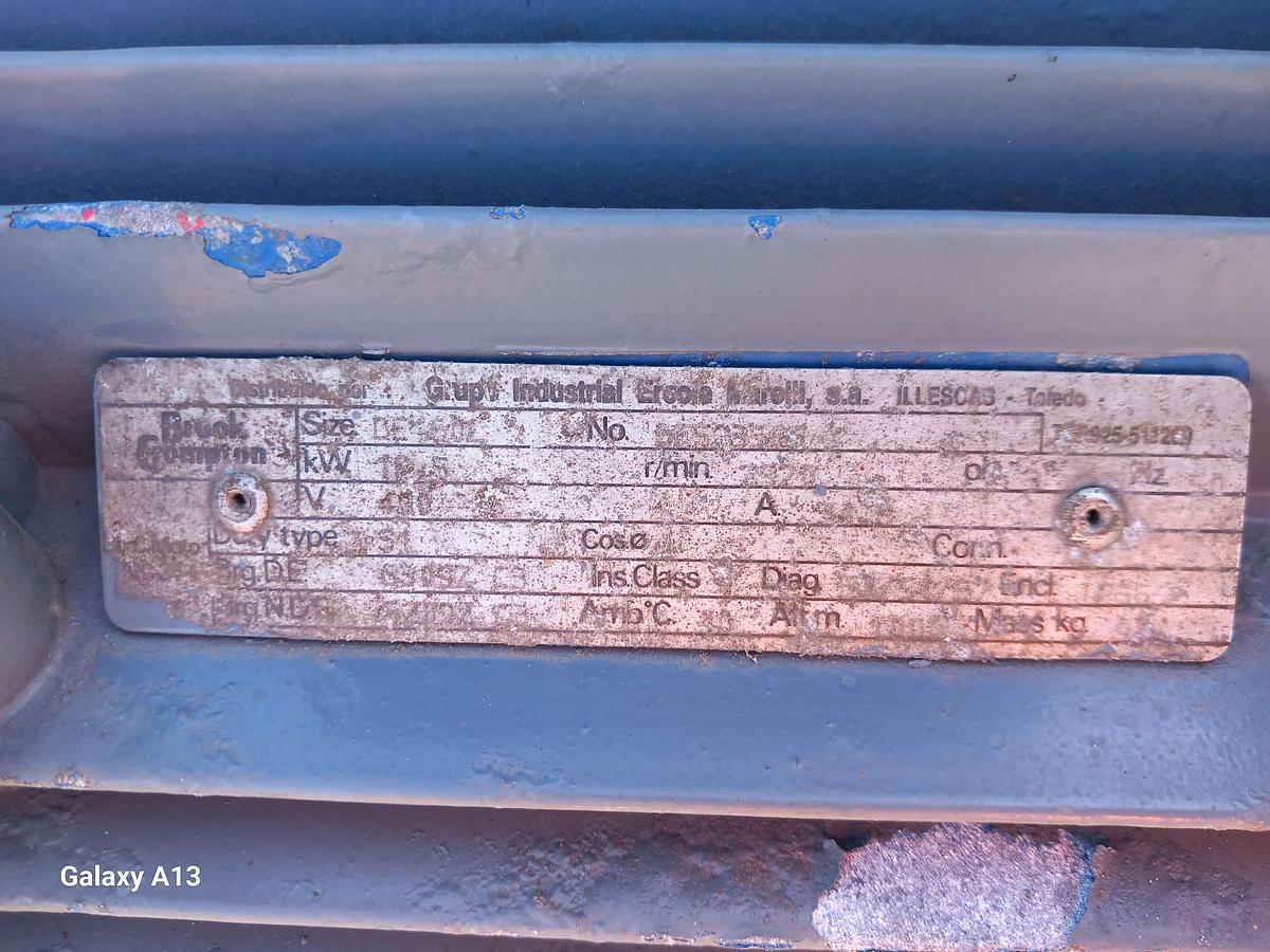 Used Ventilador Cinta de 18,5 kw.