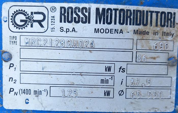 Used Caixa redutora Rossi Motoriduttori de 37,5 kw