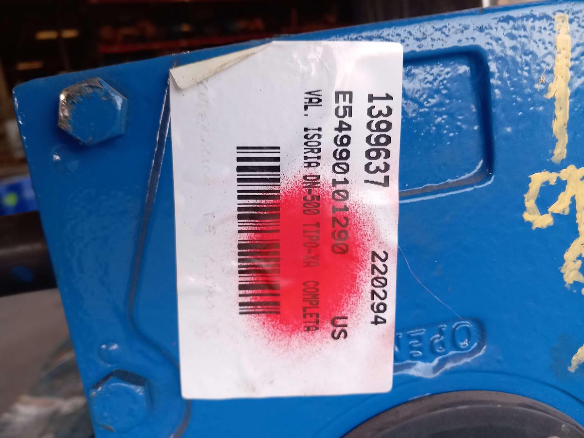 Used Válvula borbole Isoria DN-500-XA