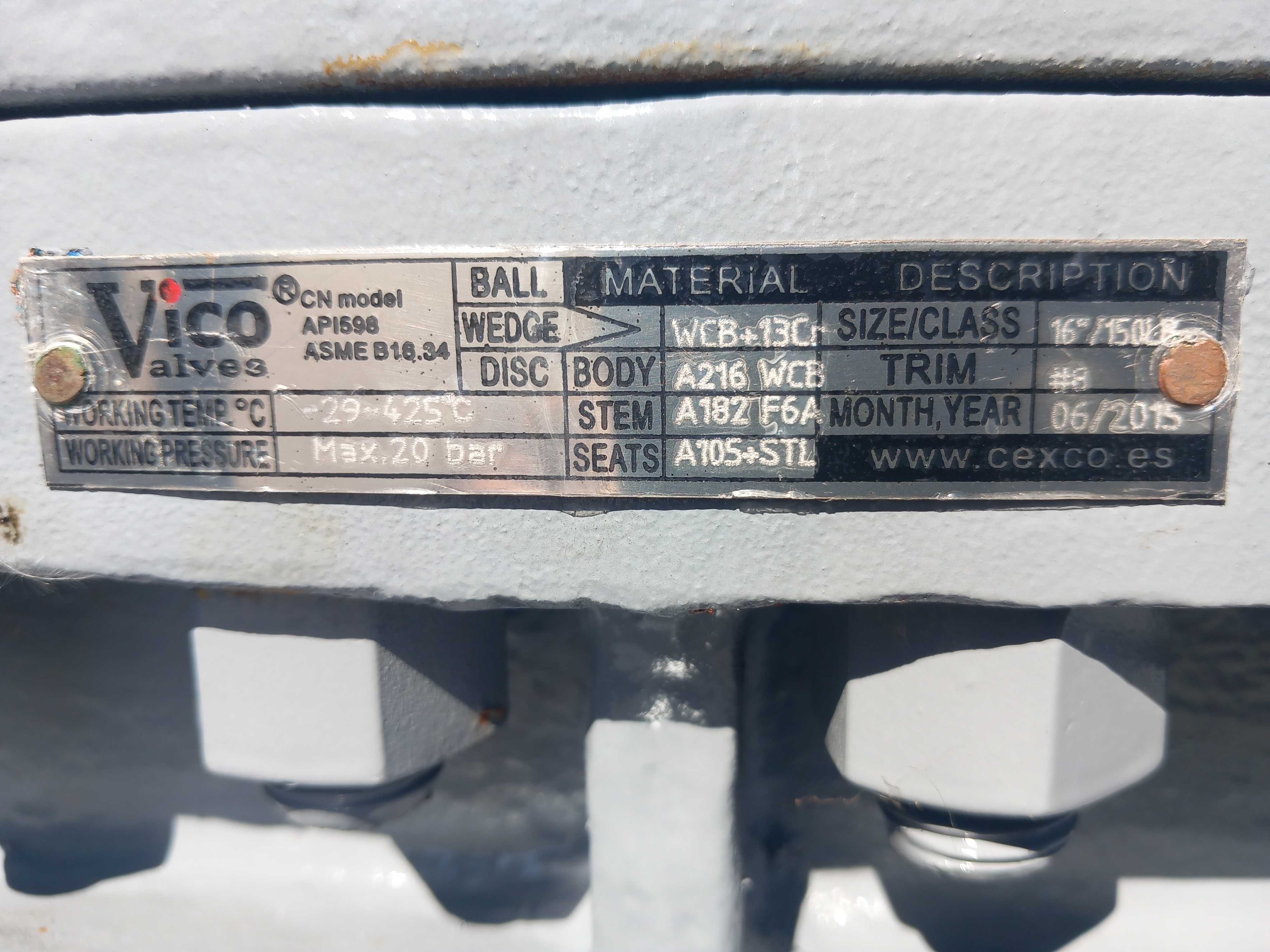 Used Valvula manual Vico