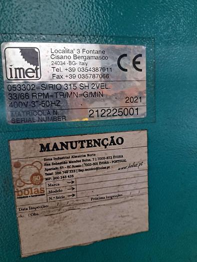 Used Serra de corte IMET modelo SIRIO 315