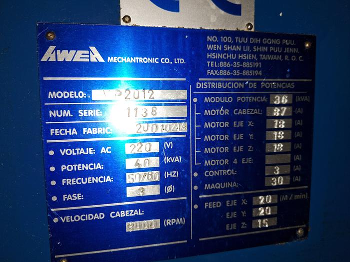 Usado AWEA VP2012