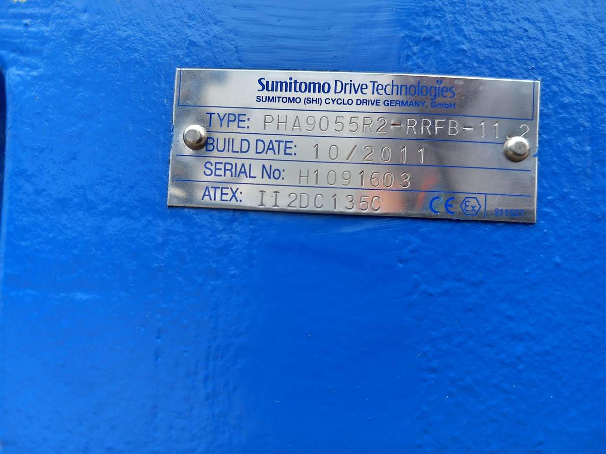 Used Motor com caixa redutora Sumitomo Drive PHA90 55R2-RRFB-11.2
