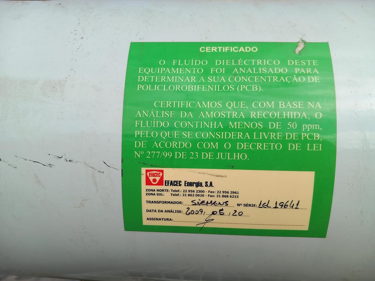 Used Transformador de eletricidade Siemens (Motra) de 500 Kva