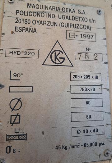 Used Geka Hydracrop 220/SD