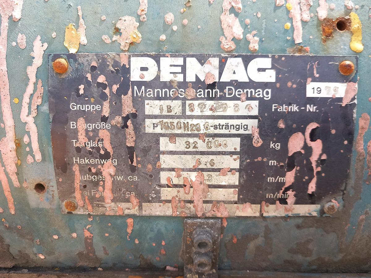 Used Ponte rolante DEMAG de 30 ton, 11,5 m