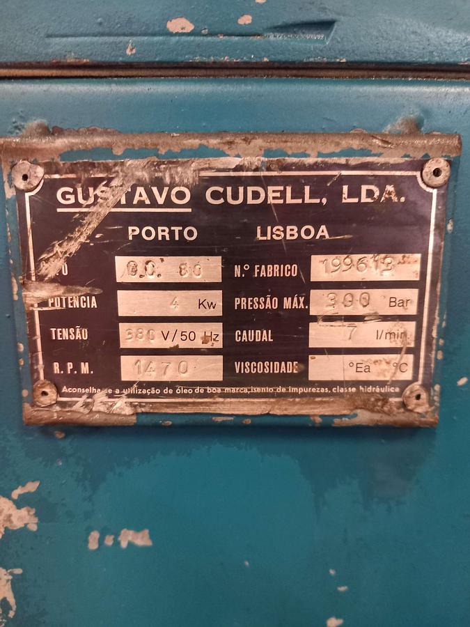 Used Centralina Hidráulica Gustavo Cudell G C 80