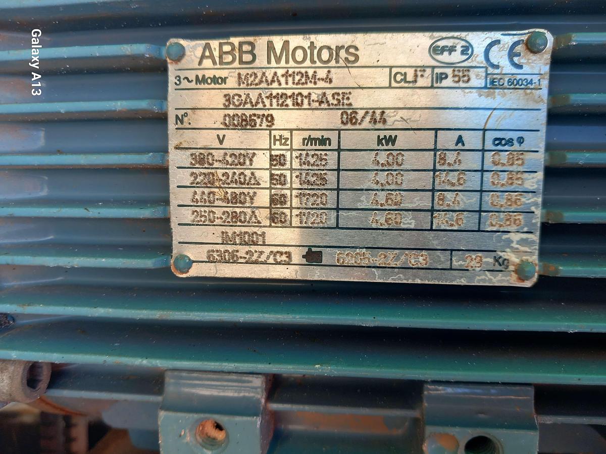 Used Ventilador Kluber Bem 41-132 de 4 kw.