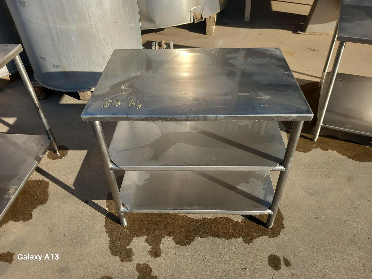 Used Mesa em inox de 0,55 x 0,80 x 0.72 metros