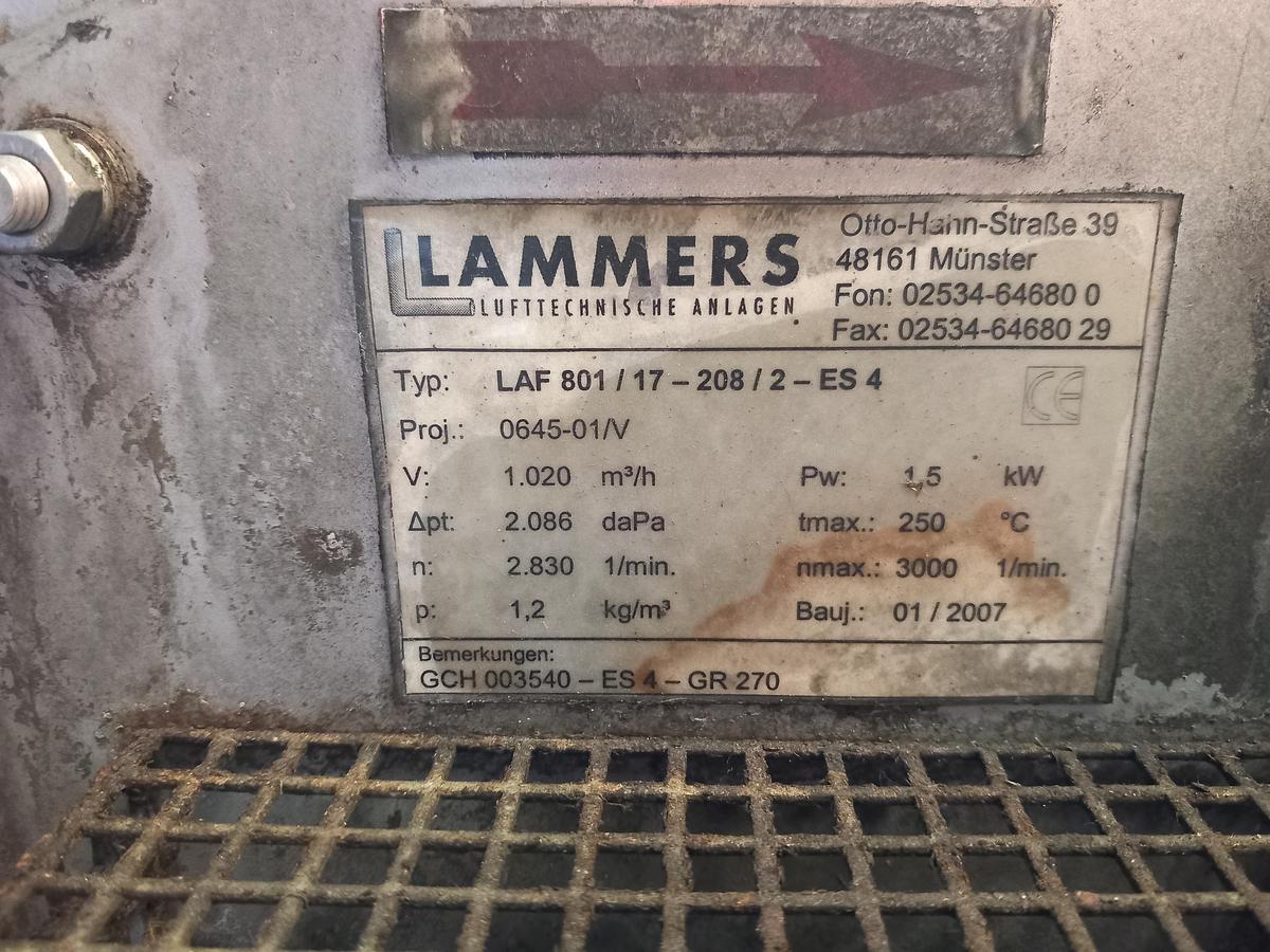 Used Ventilador lammers 1,5 Kw