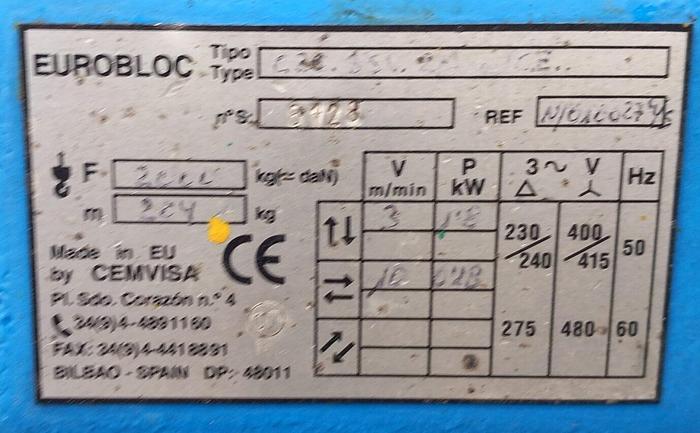 Usado GUINCHO VICINAY 2 TN