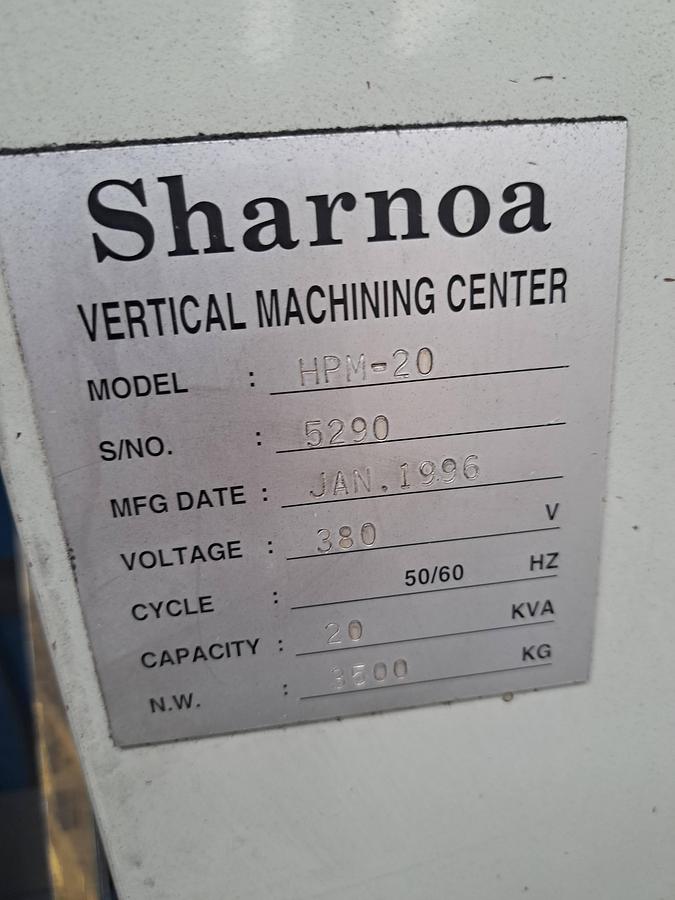 Used 1996 CNC SHARNOA HPM 20