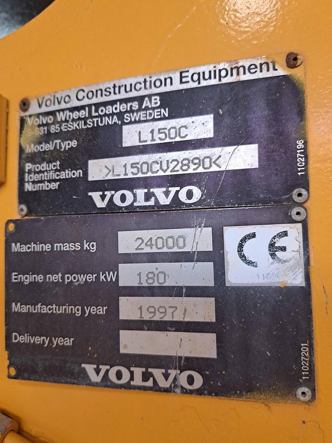 Used Pá carregadora VOLVO L150C