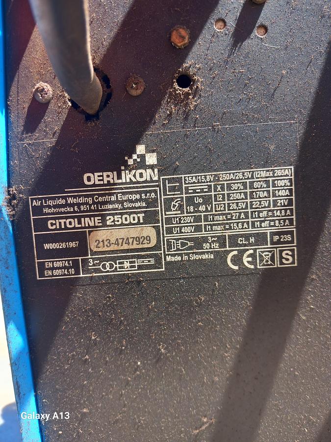 Used Máquina de soldar Oerlikon Citoline 2500T