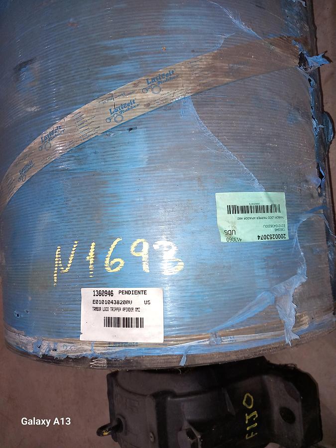 Used Tambor de acionamento com banda de rodagem ranhurada 650 x 1400