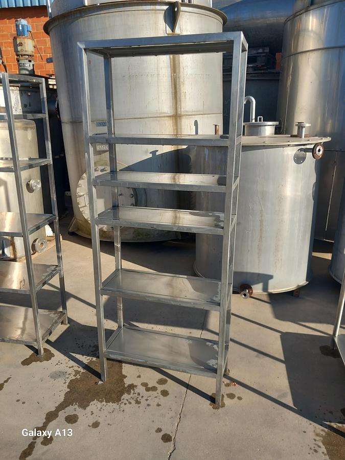 Used Estante em inox 0,3 x 0,7 x 1,8 mt