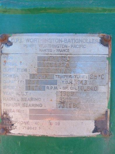 Used 1989 WORTHINGTON BATIGNOLES 6H NN 173