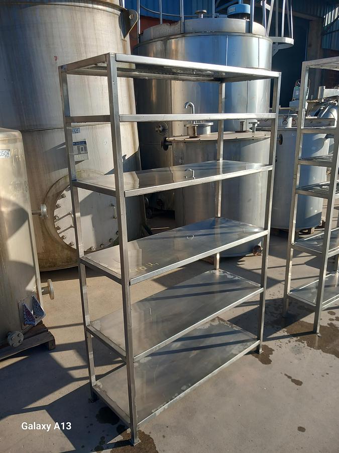 Used Estante em inox 0,4 x 1,05 x 1,7 mt