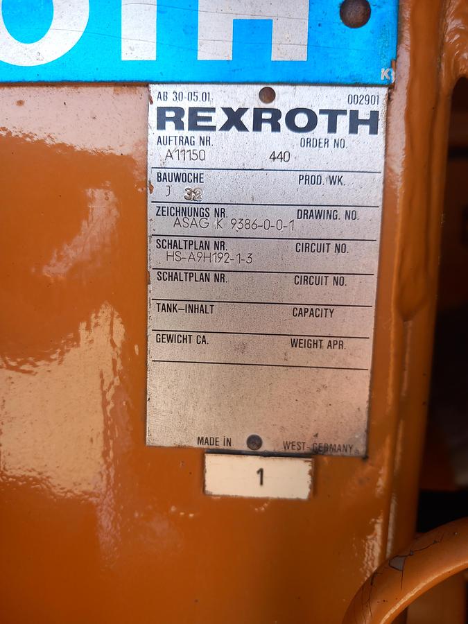 Used  Centralina hidraulica Rexrotx J 32