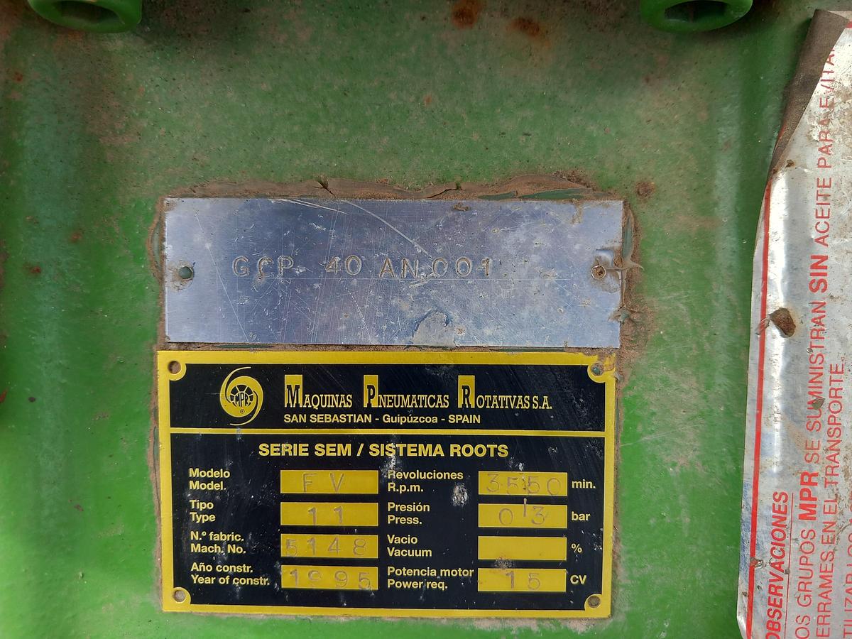 Used Soprador MPR S.A. FV-11