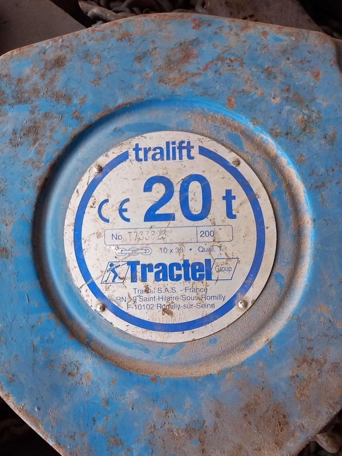 Used Guincho manual Tractel 20Tn