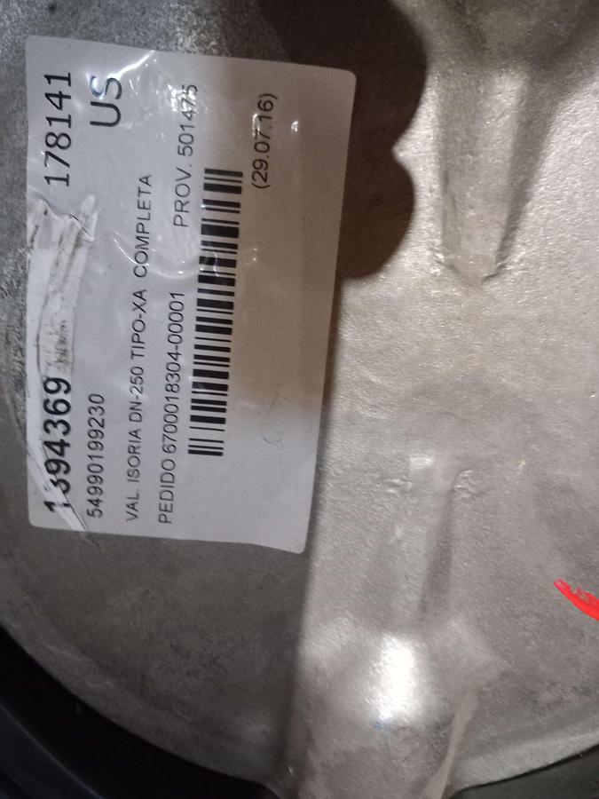 Used 2018 Valvula borboleta manual Ecom DN-250