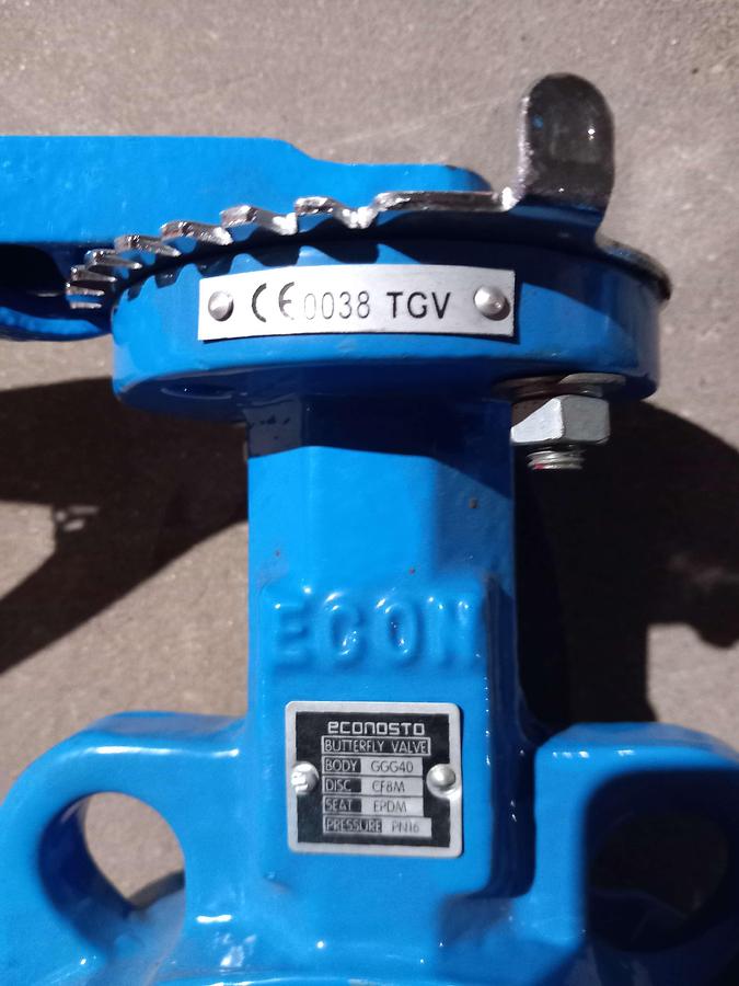 Used 2017 Valvula borboleta manual Ecom DN-150