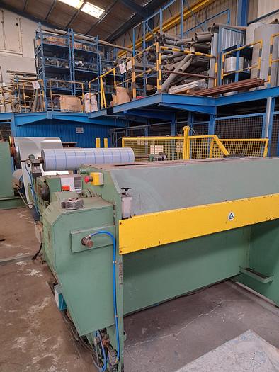Used Máquina de desenrolar e cortar chapa Grandini PS P15