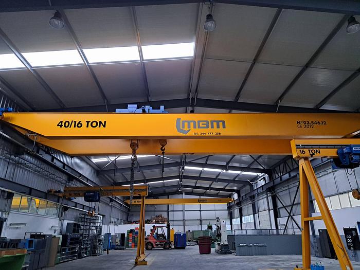 Used Ponte Rolante MBM STAHL 40/13 ton 22 metros