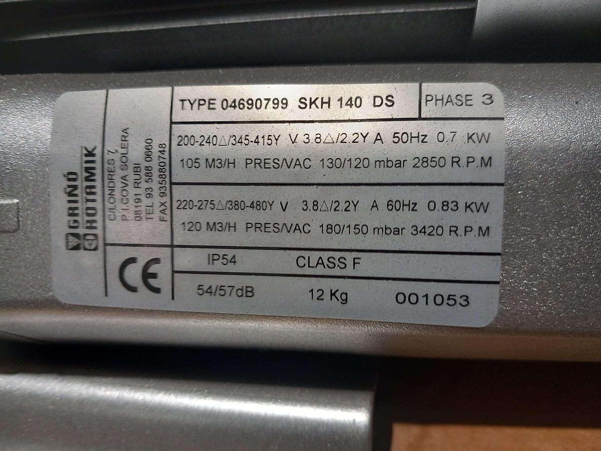 Used Ventilador de duplo Grino Notamik SHK 140 DS