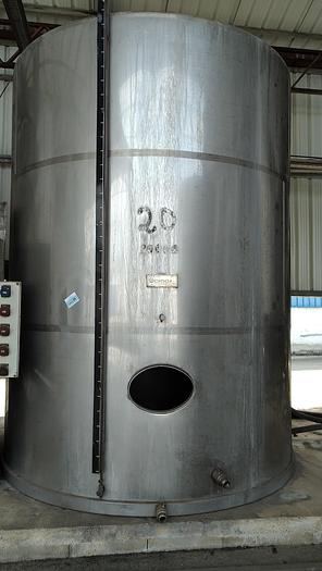 Usado Depósito de inox de 20.000 litros