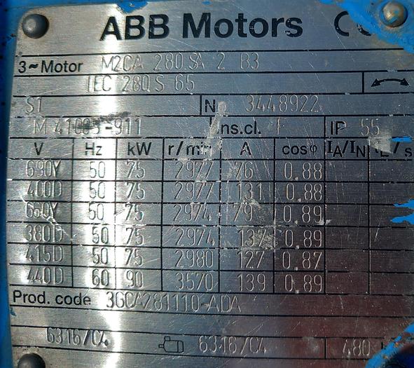 Used Ventilador de 75kw