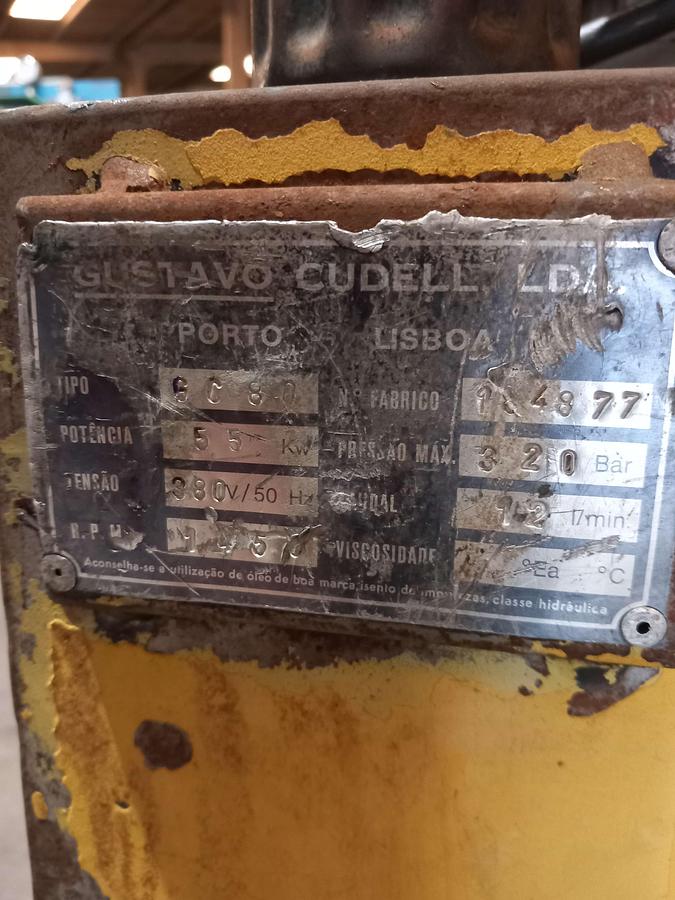 Used Centralina Hidráulica Gustavo Cudell G C 80