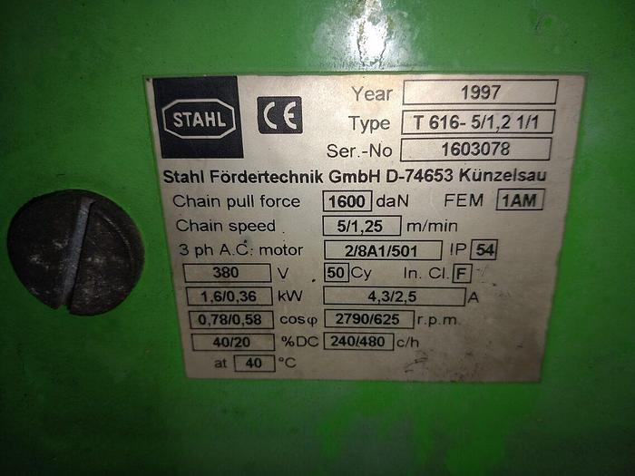 Usado GUINCHO STAHL 3,2 TN