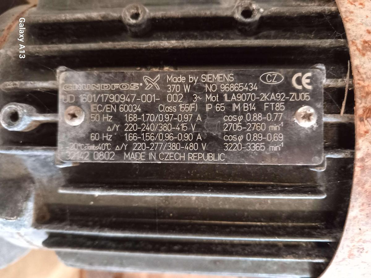 Used Motor con bomba GRUNDFOS CRN 3-5 EFG GD E HQQE