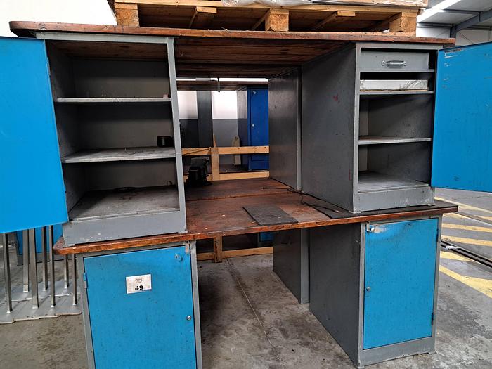 Usado Bancada de trabalho com gavetas 