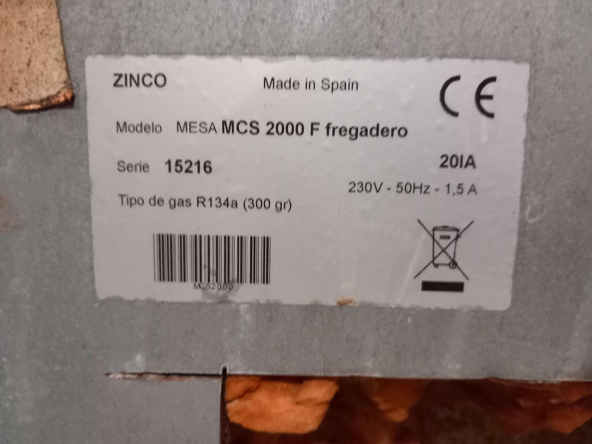 Used Arca de frio Zinco MCS 2000F