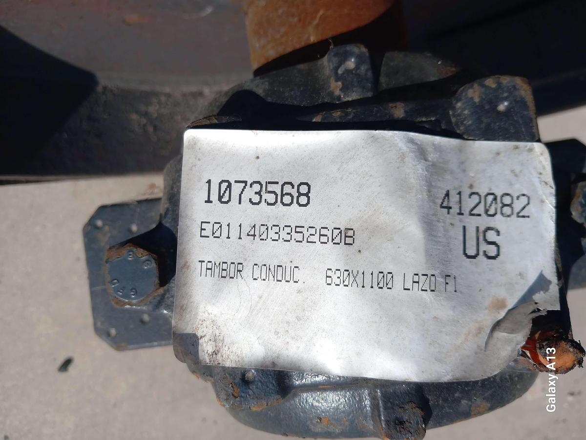 Used Tambor de acionamento emborrachado nervurado 630 x 1000