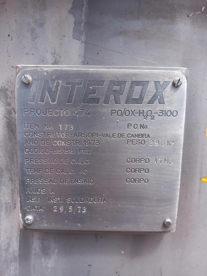 Used Depósito de inox com misturador