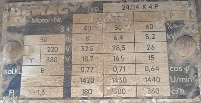 Usado Ponte rolante TEGOPI com guincho DEMAG de 10 ton 14 metros