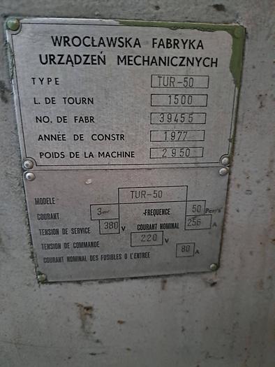 Used Torno mecânico de 1 metro WROCLAWSKA TUR-50
