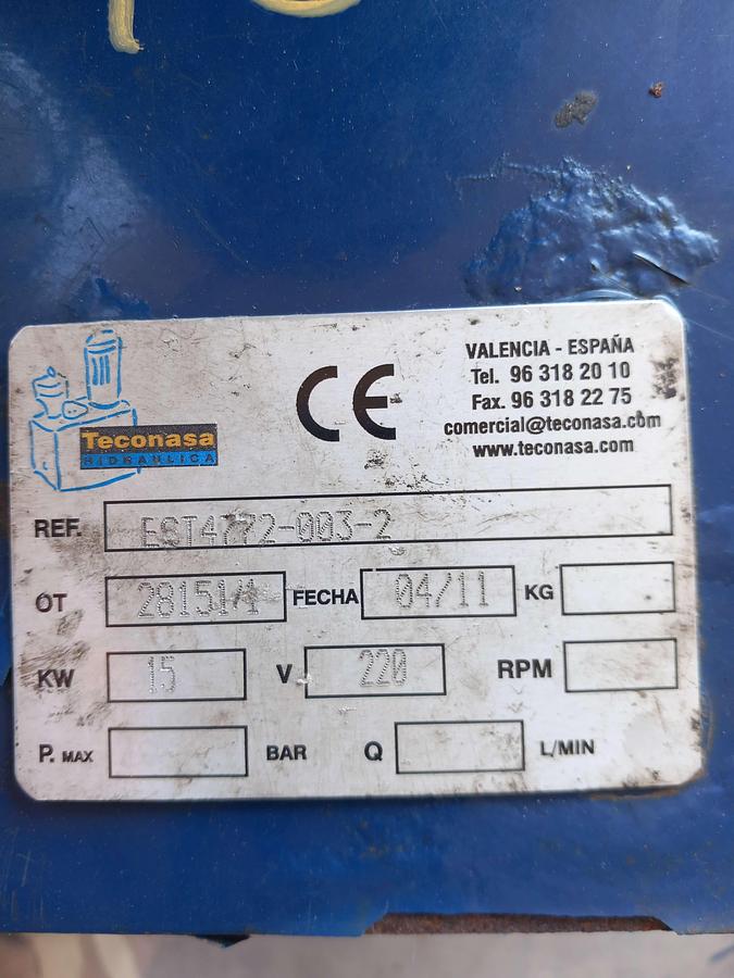 Used Centralina hidraulica 15 kw