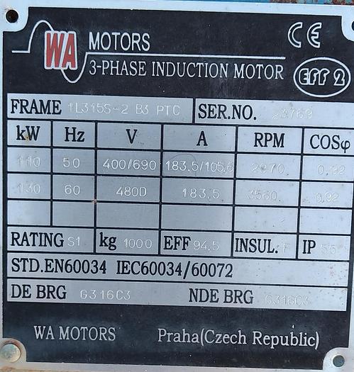 Usado Ventilador de 110 kw