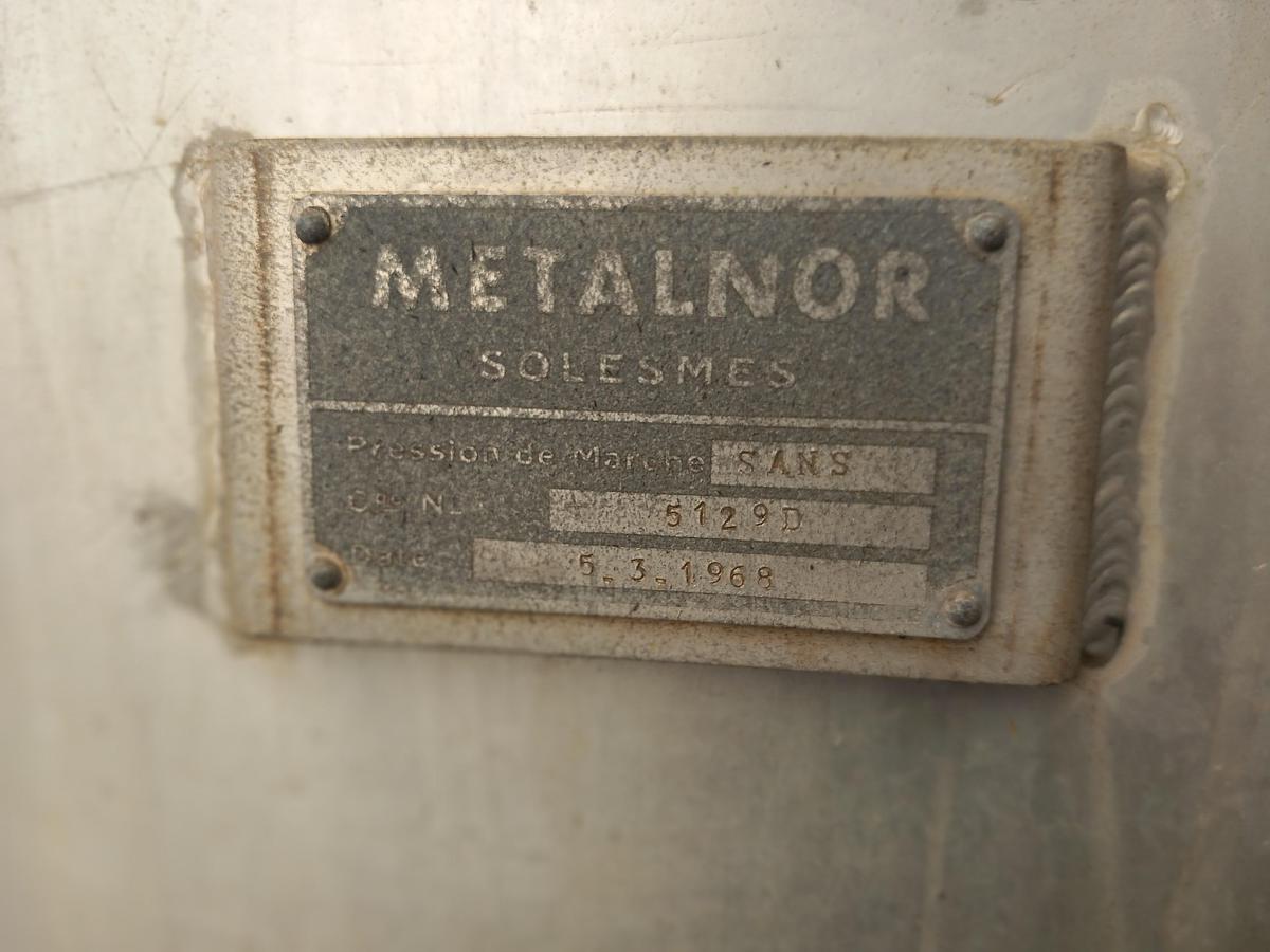 Used Deposito de aluminio Metalnor 3500 litros