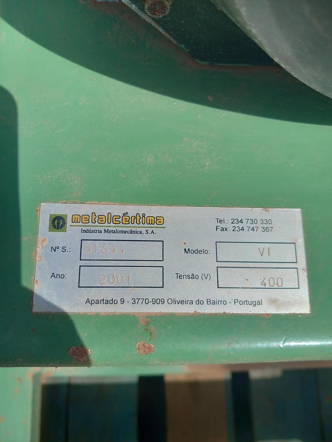 Used Ventilador Metalcertina de 7,5 Kw