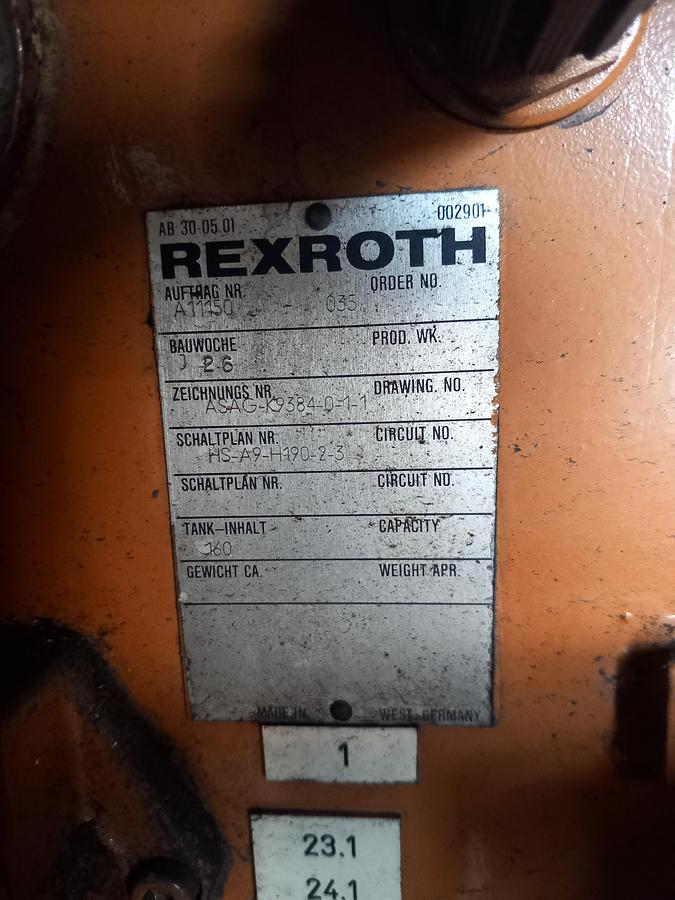 Used Centralina hidraulica Rexroth J 26