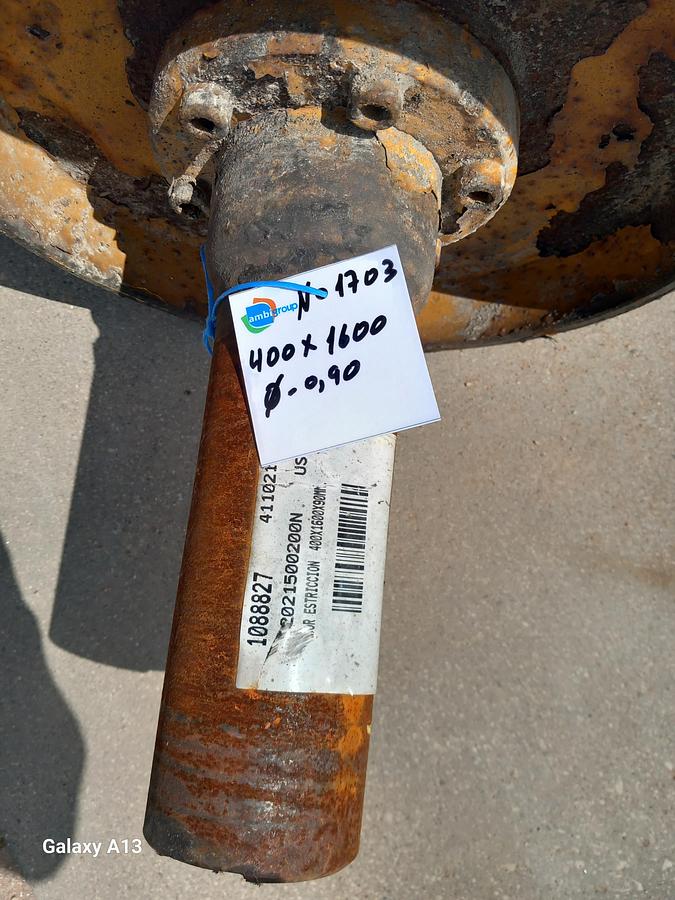 Used Tambor de acionamento com banda de rodagem ranhurada 400 x 1600