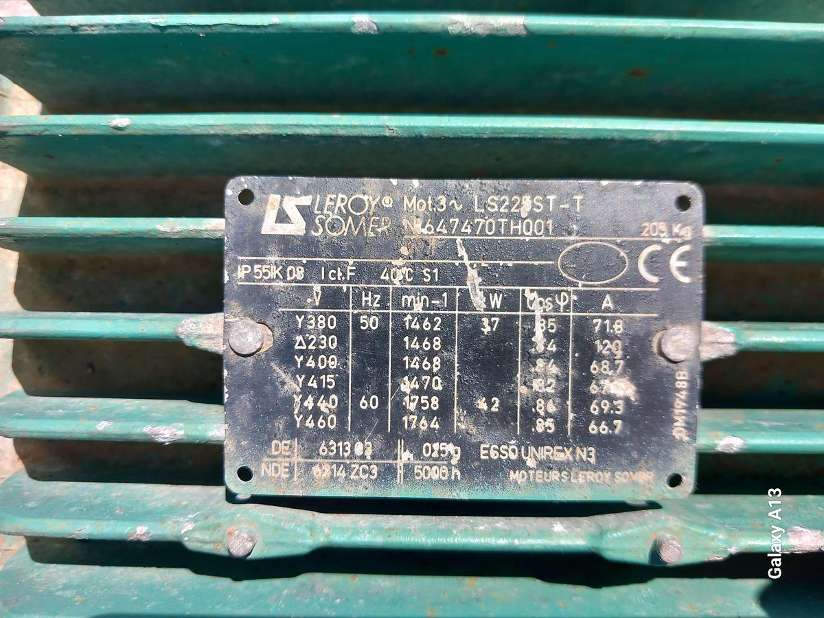Used Motor elétrico LEROY SOMER L S 2255ST-T